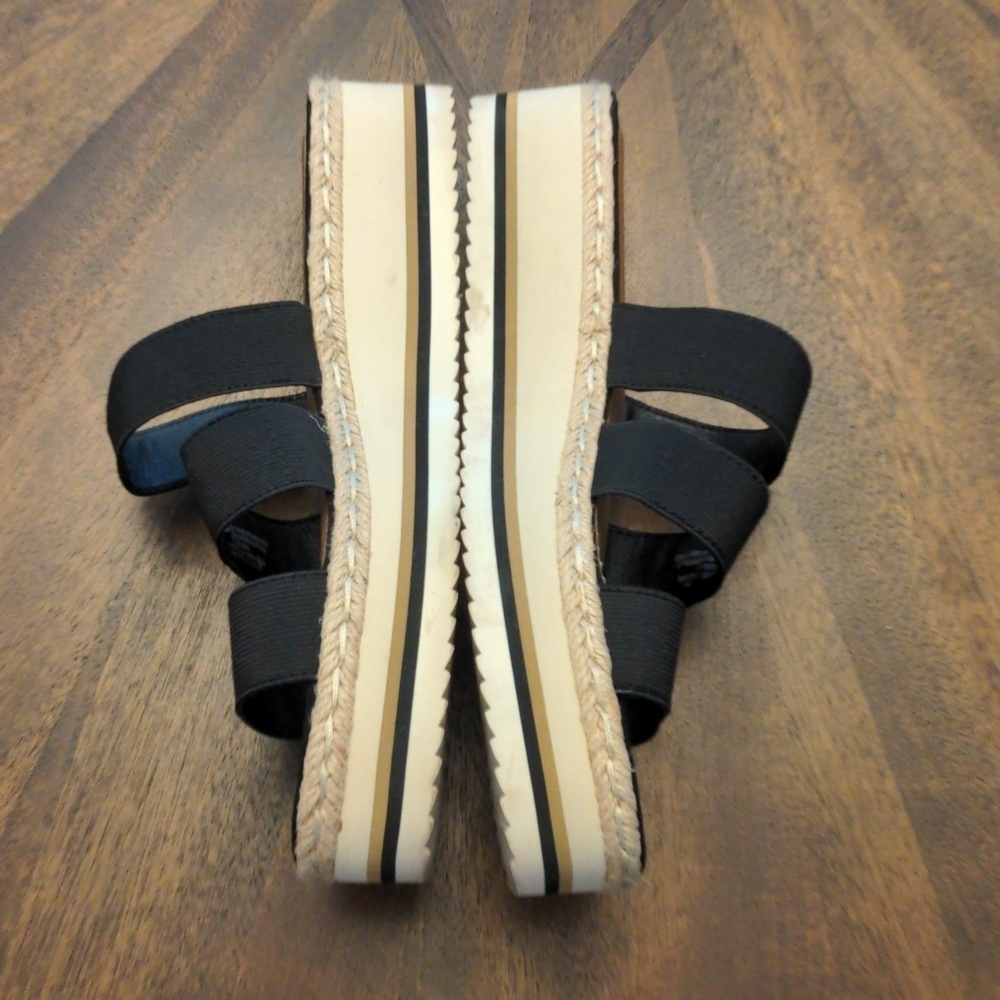 Target Universal Thread Florence Heels Black Triple Strap Sandals Size 9 - Picture 2 of 9